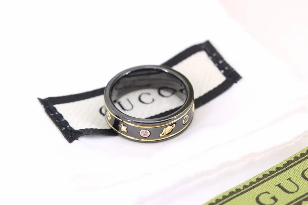 Gucci Black Ceramic Icon Ring