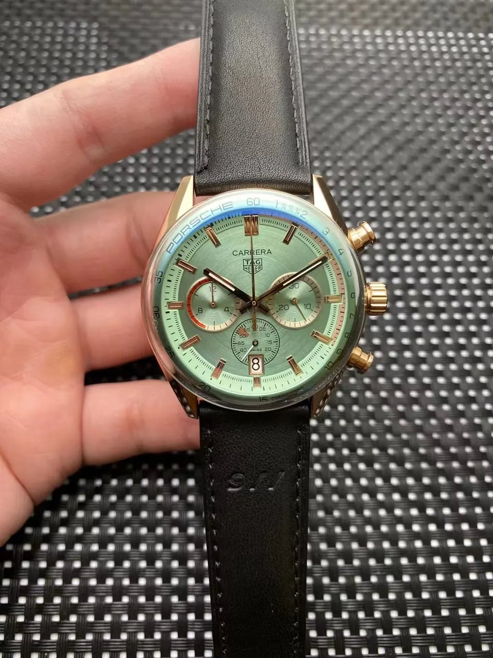 carrera porsche TAG Heuer Green Dial
