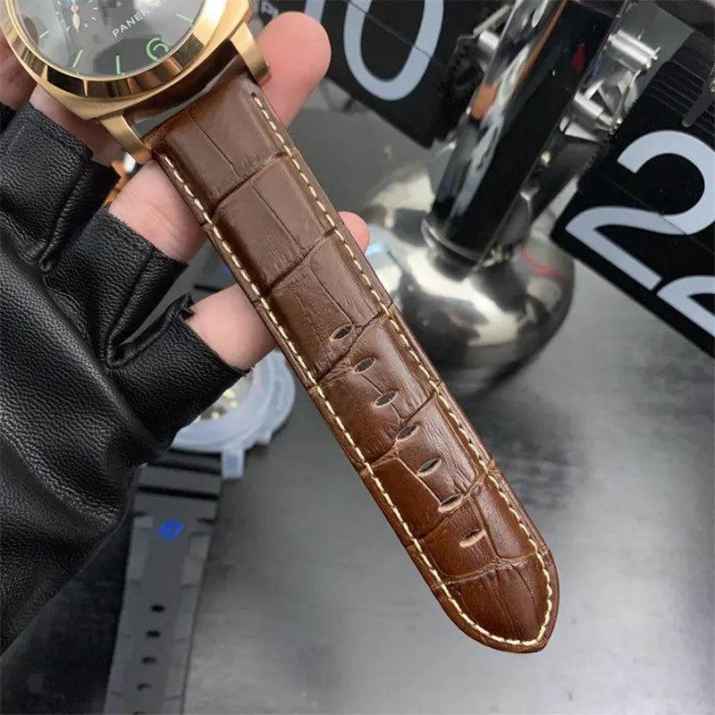 Panerai Gold Black Leather - Hình 3
