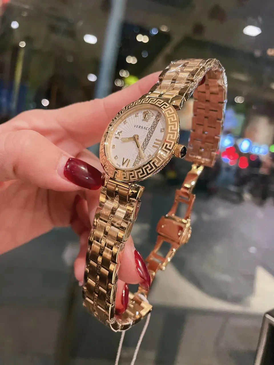 Versace Gold Tone Watch - Hình 4